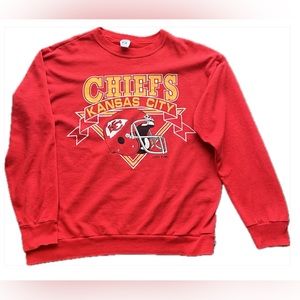 Vintage Kansas City Chiefs crew neck sweatshirt ❤️💛🏈